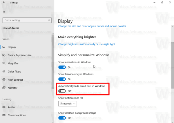 Windows 10 Scroll Bars Always Visible Img2