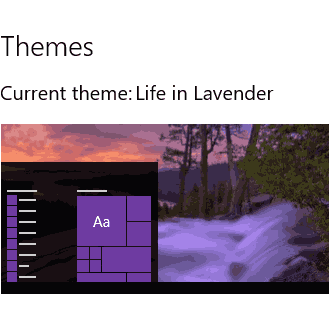 Download Life in Lavender theme for Windows 10, 8 and 7