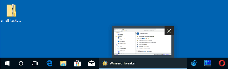 Windows 10 Customized Taskbar Button Width