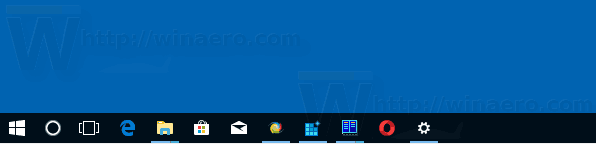 Windows 10 Small Taskbar Buttons
