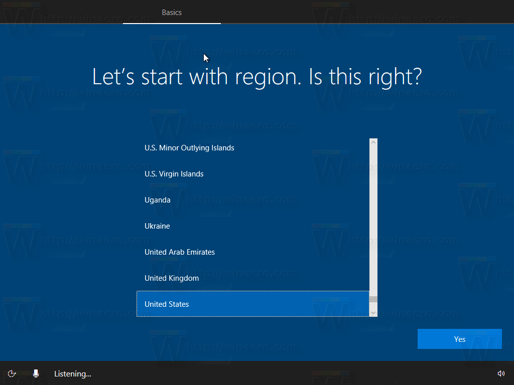 Windows 11 Setup Page