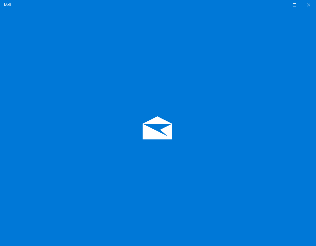 Windows 10 Mail Splash Logo Banner