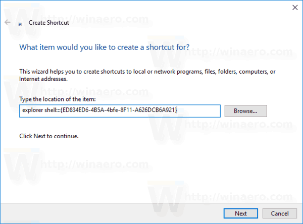 Create Classic Personalization Shortcut In Windows 10
