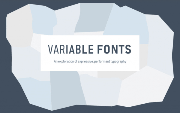 Variable Fonts Logo Banner