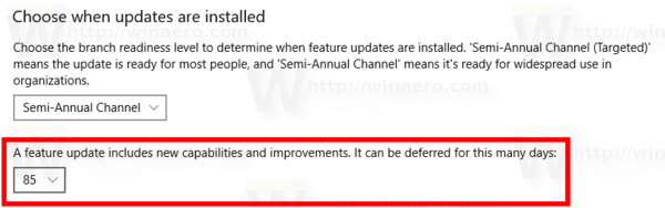 Windows 10 1803 Delay Upgrade Step 4