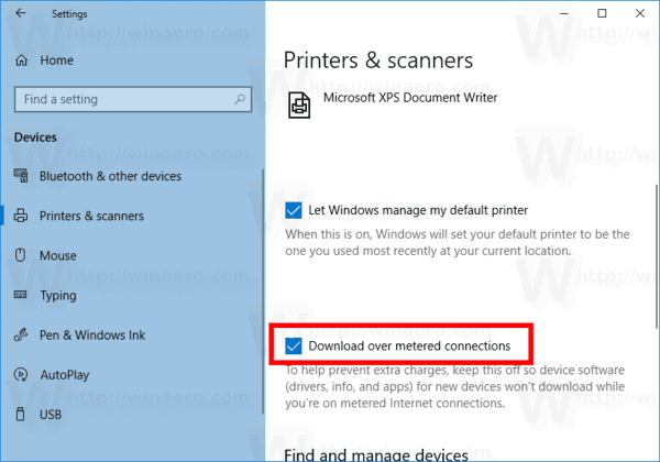 Windows 10 Download Device Software Over Metered Connection