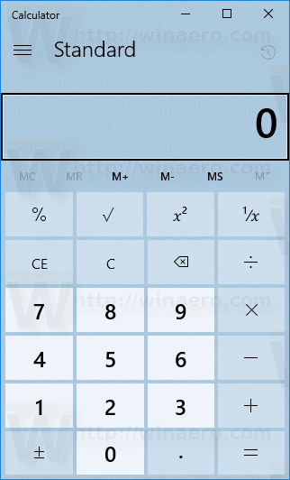 Windows 10 Calculator