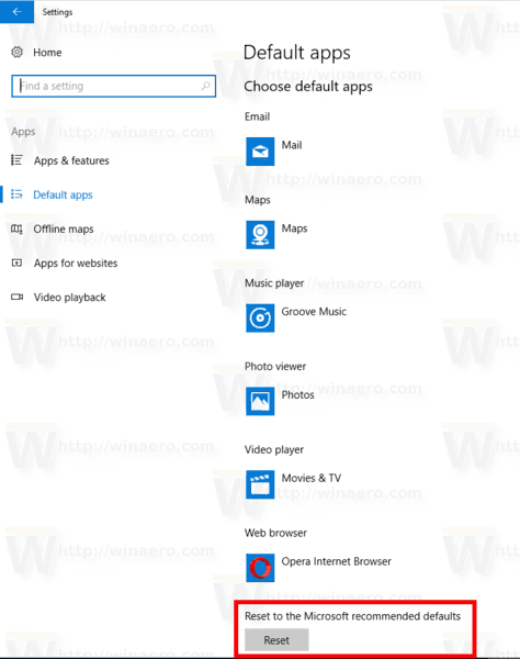 windows 10 default apps keep resetting