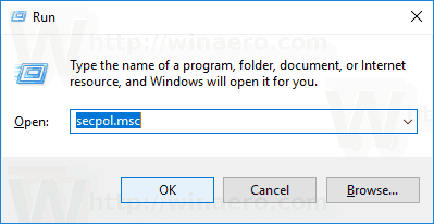 Windows 10 Secpol