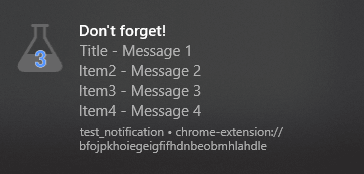 Chrome Native Notifications 