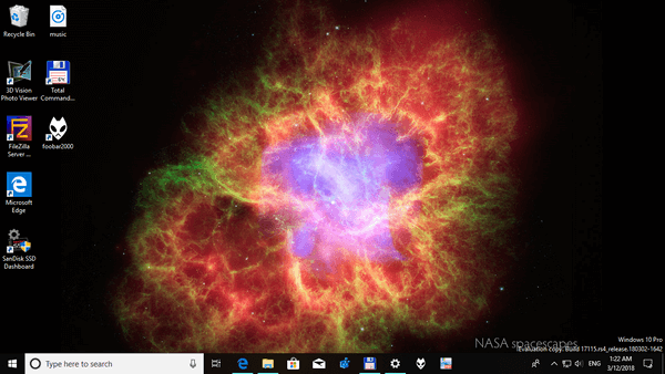 NASA Spacescapes theme for Windows 10, 8 and 7