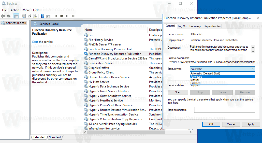 cannot turn on network discovery in windows 10