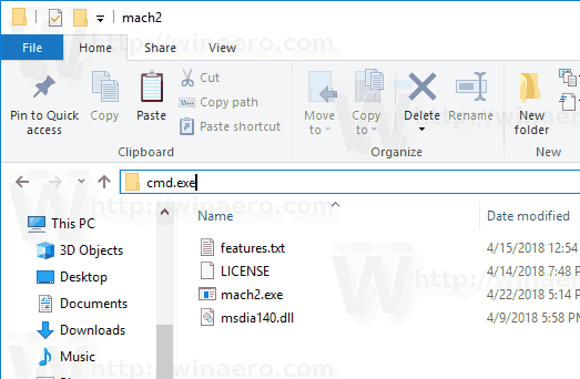 Windows 10 Type Cmd In The Address Bar