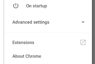 Chrome Installed Extensions Link