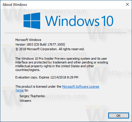 Windows 10 Build 17677