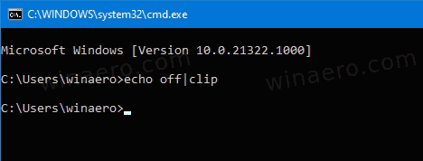 Windows 10 Clear Local Clipboard From Command Prompt