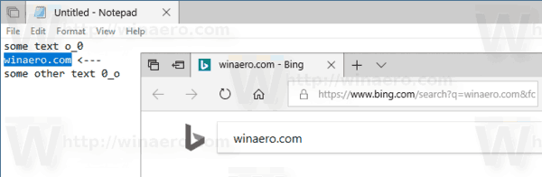Результаты поиска Блокнота Windows 10 в новом окне