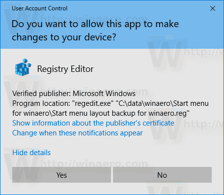 Windows 10 Restore Start Menu Layout Step 2