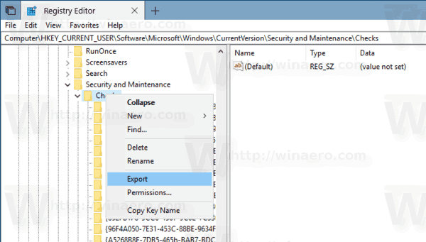 Настройки уведомлений о безопасности и обслуживании резервного копирования Windows 10
