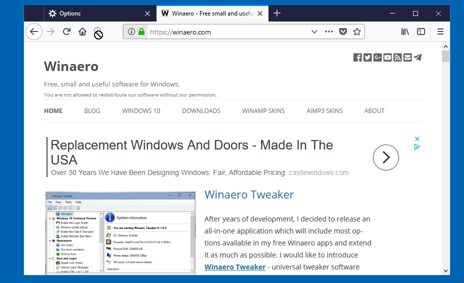 Firefox Set Home Page