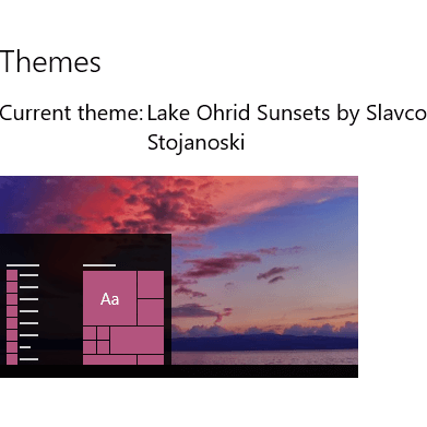 Lake Ohrid Sunsets theme for Windows 10, 8 and 7