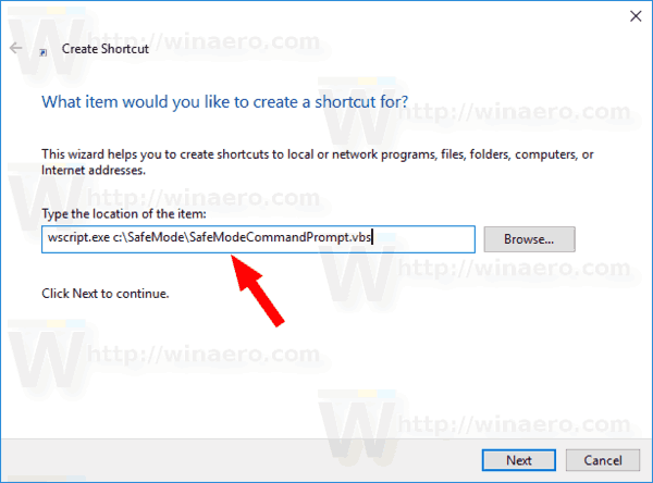 Windows 10 Create Shortcut For Safe Mode With Command Prompt