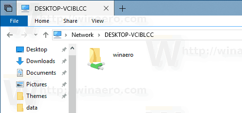 Windows 10 Просмотр общих ресурсов в проводнике