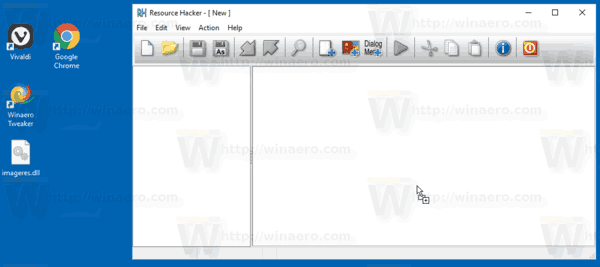 Windows 10 перетащите Imageres в Reshacker