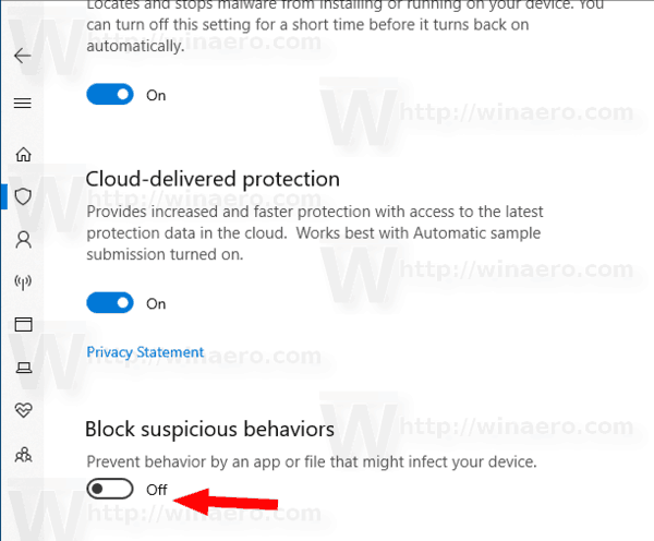Windows Security Virus And Threat Block Suspicious