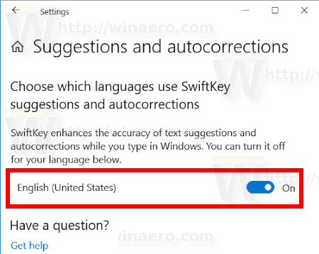 Windows 10 SwiftKey Suggestions And Autocorrections