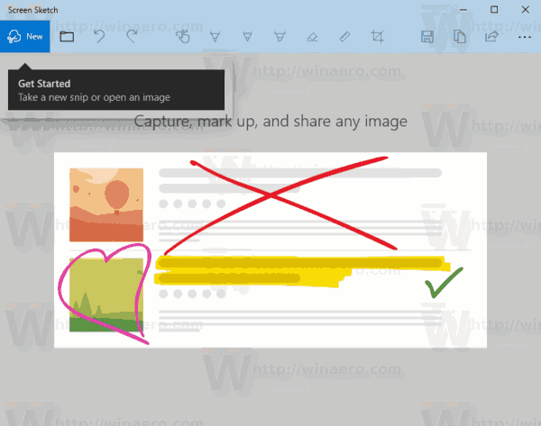 Screen Sketch Keyboard Shortcuts In Windows 10 Hotkeys