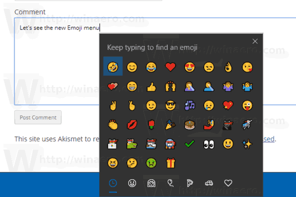 Enable Emoji Picker in Google Chrome 68 and above