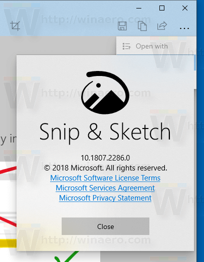 snip & sketch windows 10