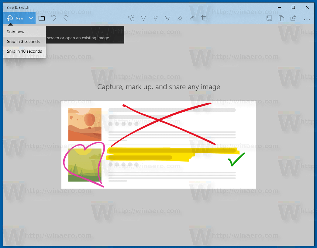 windows 10 snip & sketch