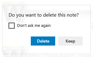 Sticky Notes Delete Confirmation