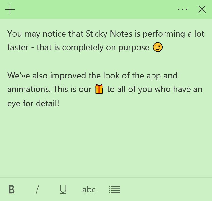 Sticky Notes Animations
