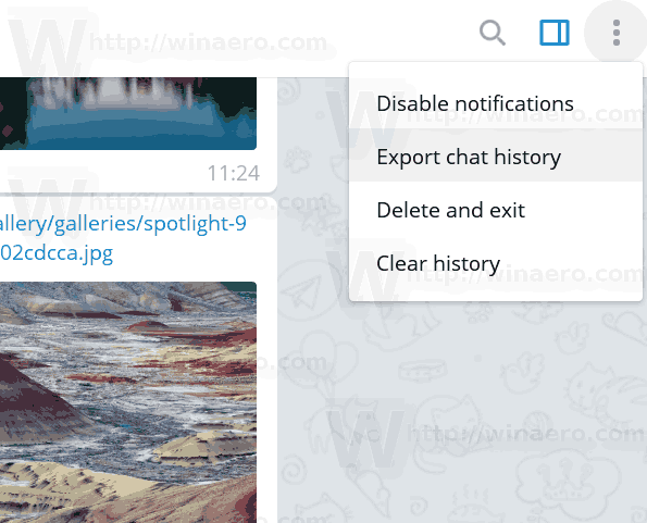 Telegram Export Chat History