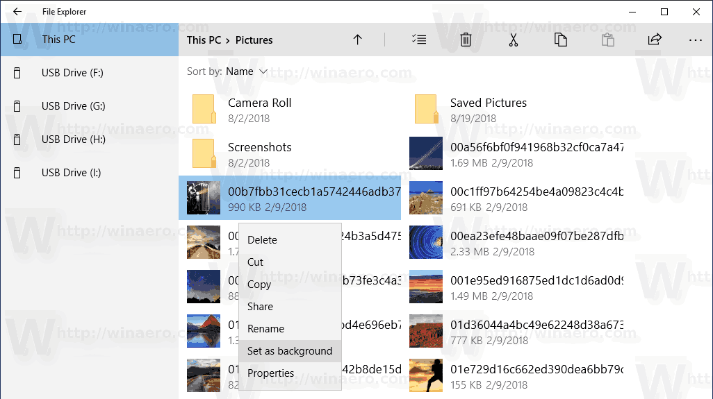 Windows 10 UWP File Explorer Context Menu 