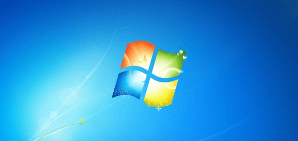 Обои с логотипом Windows 7