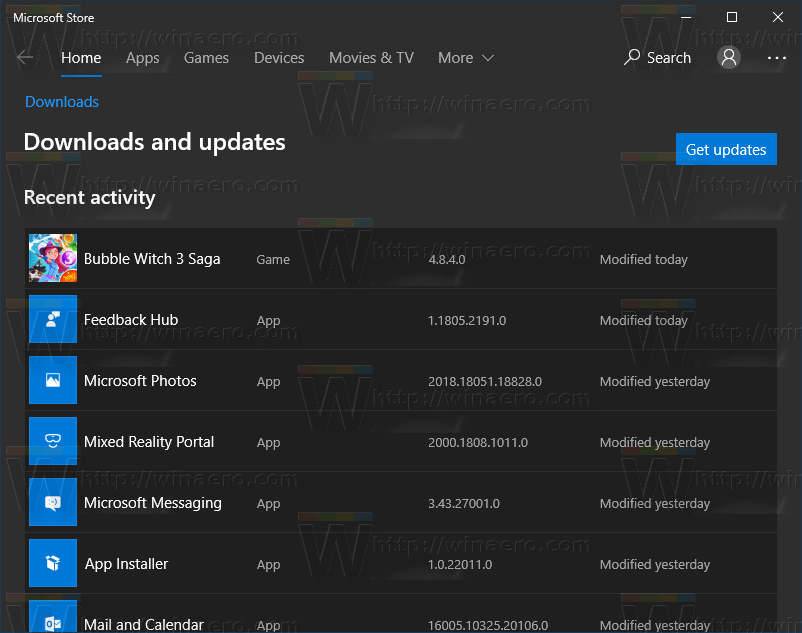 Ms Windows Store Updates