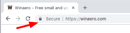 Защищенный текст Chrome 69 для HTTPS