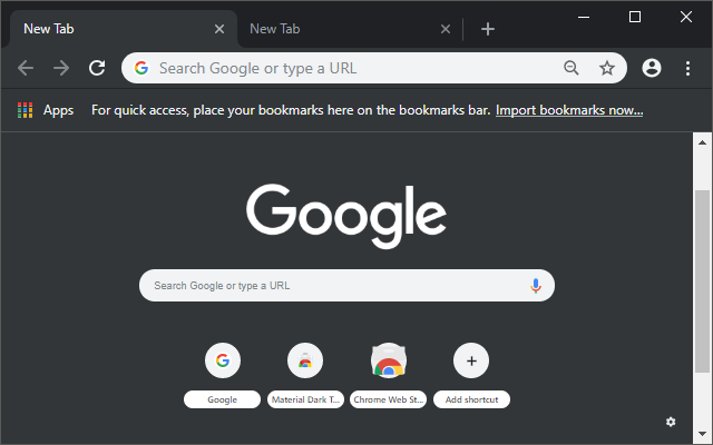 Google Chrome Default Incognito Theme