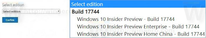 Windows 10 Build 17744 ISO Download