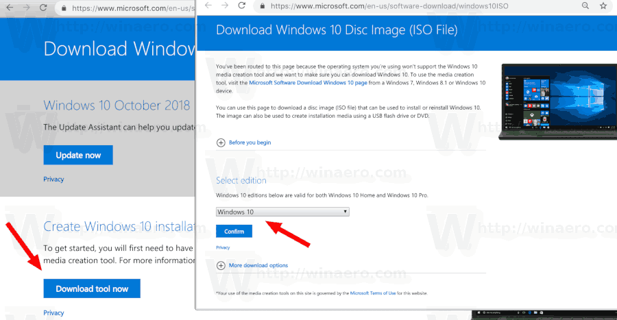 Download Windows 10 Version 1809 Iso Images Directly Without Media Tool