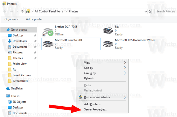 rename printer windows 10