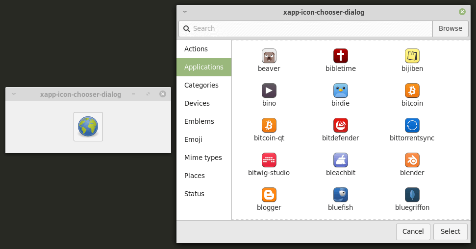 Xapp Icon Chooser