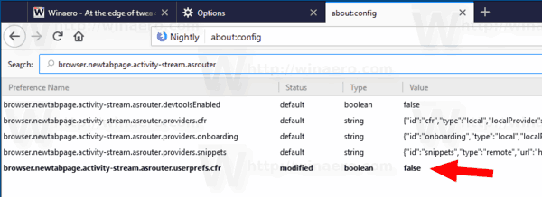 Firefox Disable Extension Recommendations Config