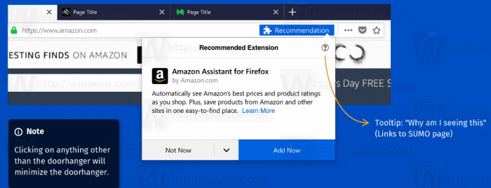 Disable Extension Recommendations In Mozilla Firefox