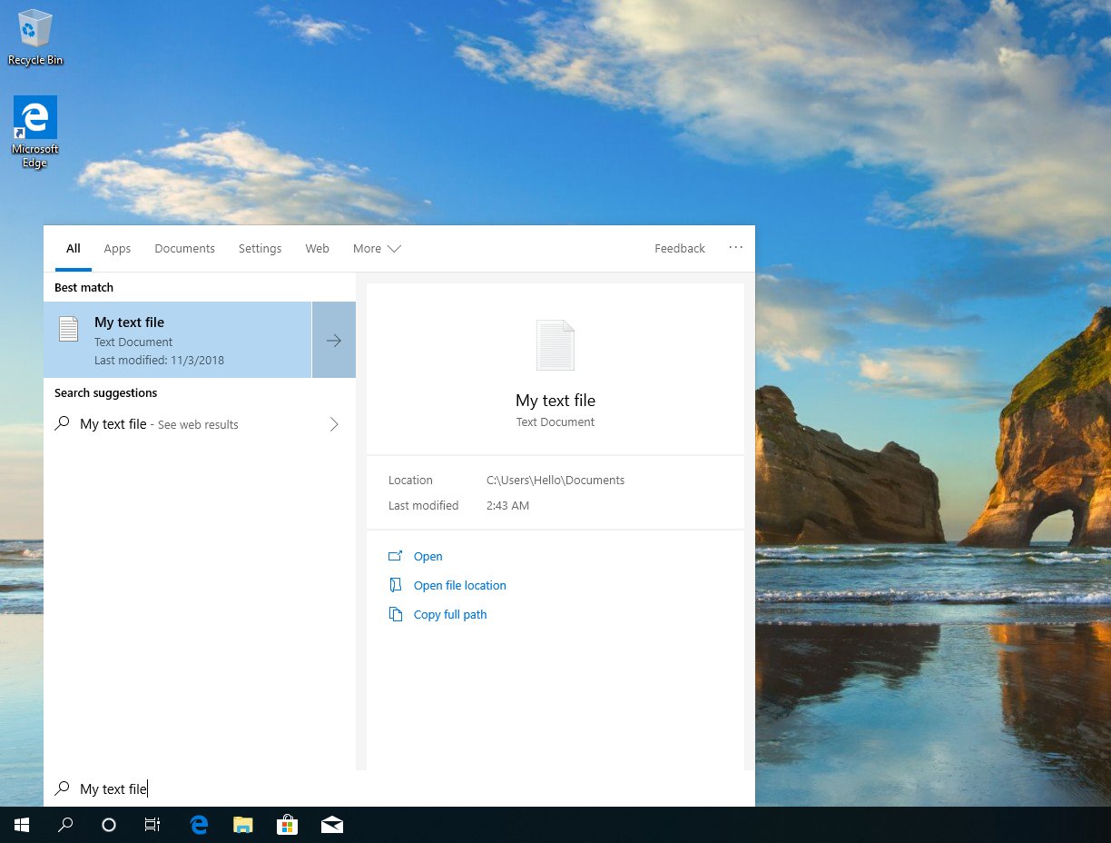 Search Cortana Split Windows 10 02