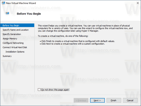 Windows 10 Create New VM 2